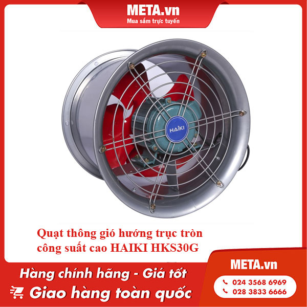 Quạt thông gió hướng trục tròn công suất cao HAIKI HKS30G