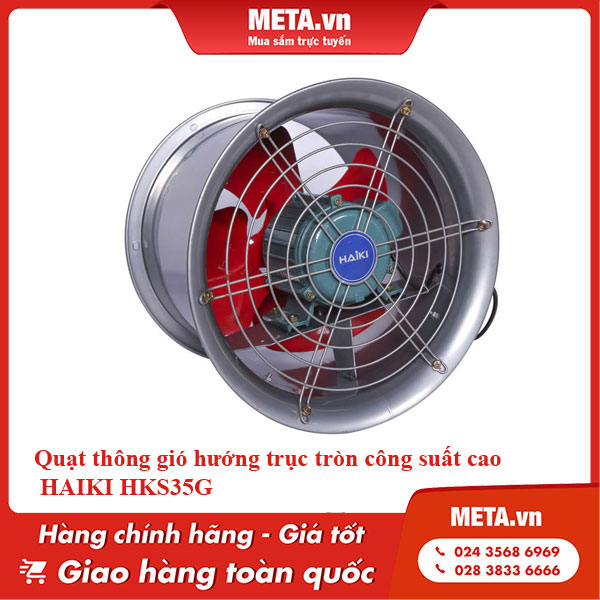 Quạt thông gió hướng trục tròn công suất cao HAIKI HKS35G