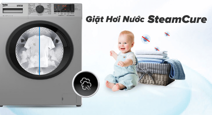 Công nghệ giặt hơi nước SteamCure 