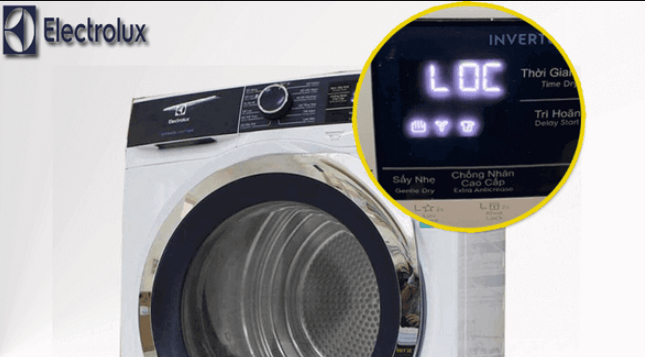 Lỗi LOC trên máy sấy Electrolux