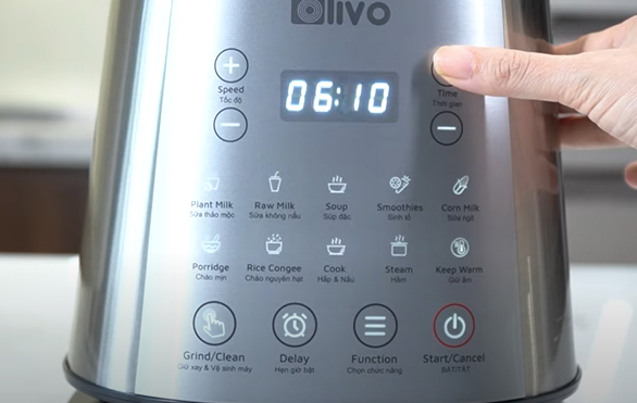 Cách sử dụng chế độ hẹn giờ (delay) trên máy Olivo X20