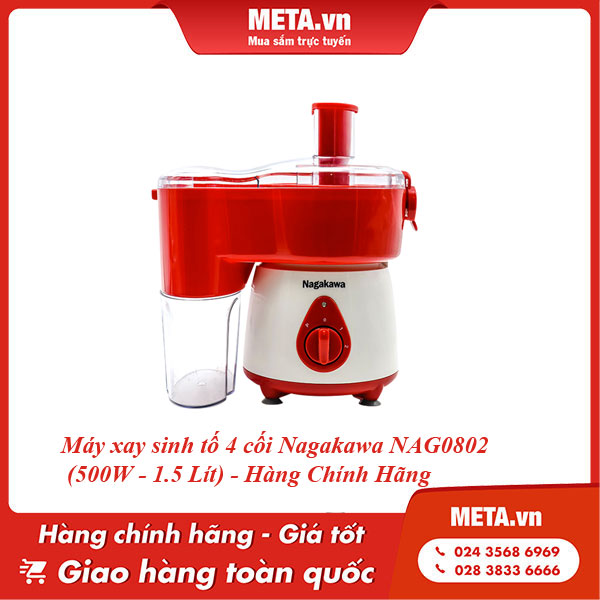Máy xay sinh tố Nagakawa NAG0802 (500W - 1.5 lít)