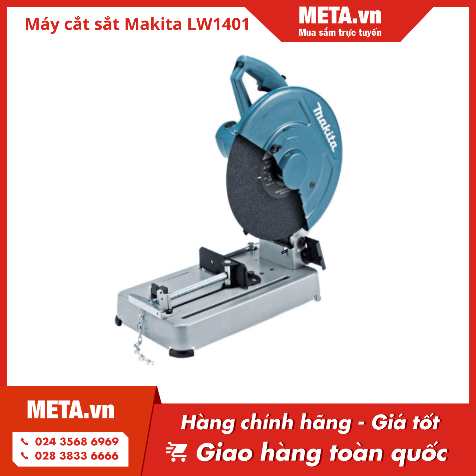 Máy cắt sắt Makita LW1401