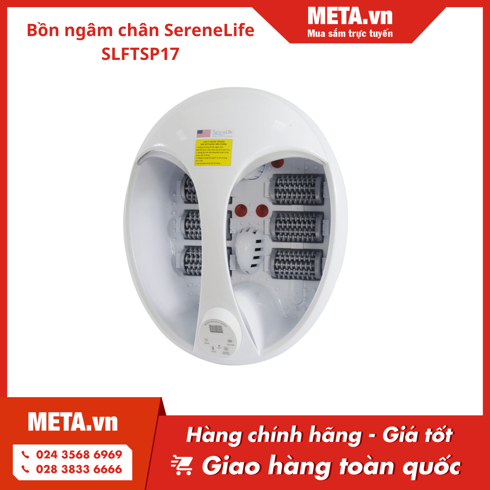 Bồn ngâm chân SereneLife SLFTSP17