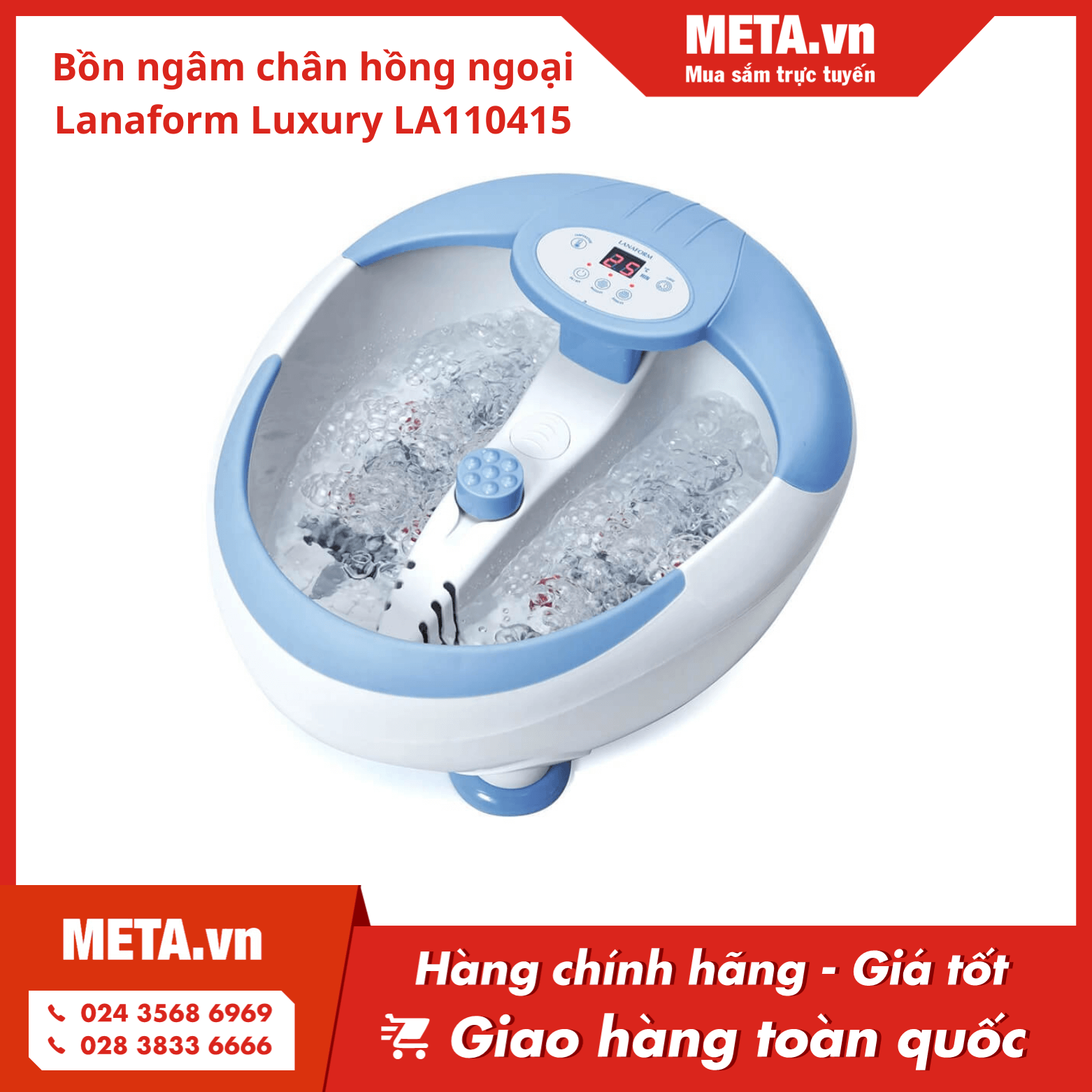 Bồn ngâm chân hồng ngoại Lanaform Luxury LA110415