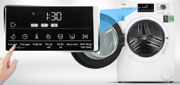 Tác dụng của tính năng hẹn giờ trên máy giặt AQUA
