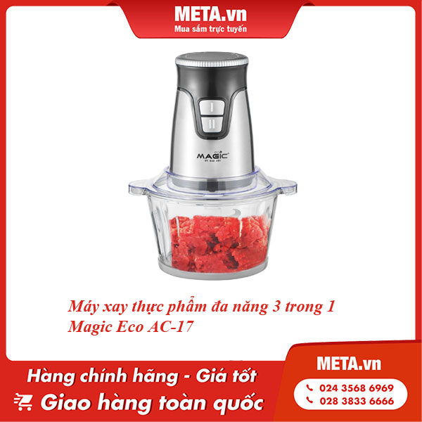 Máy xay thực phẩm đa năng 3 trong 1 Magic Eco AC-17
