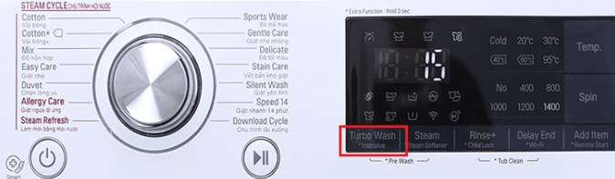 Cách sử dụng TurboWash, TurboWash 360, TurboWash 3D trên máy giặt LG
