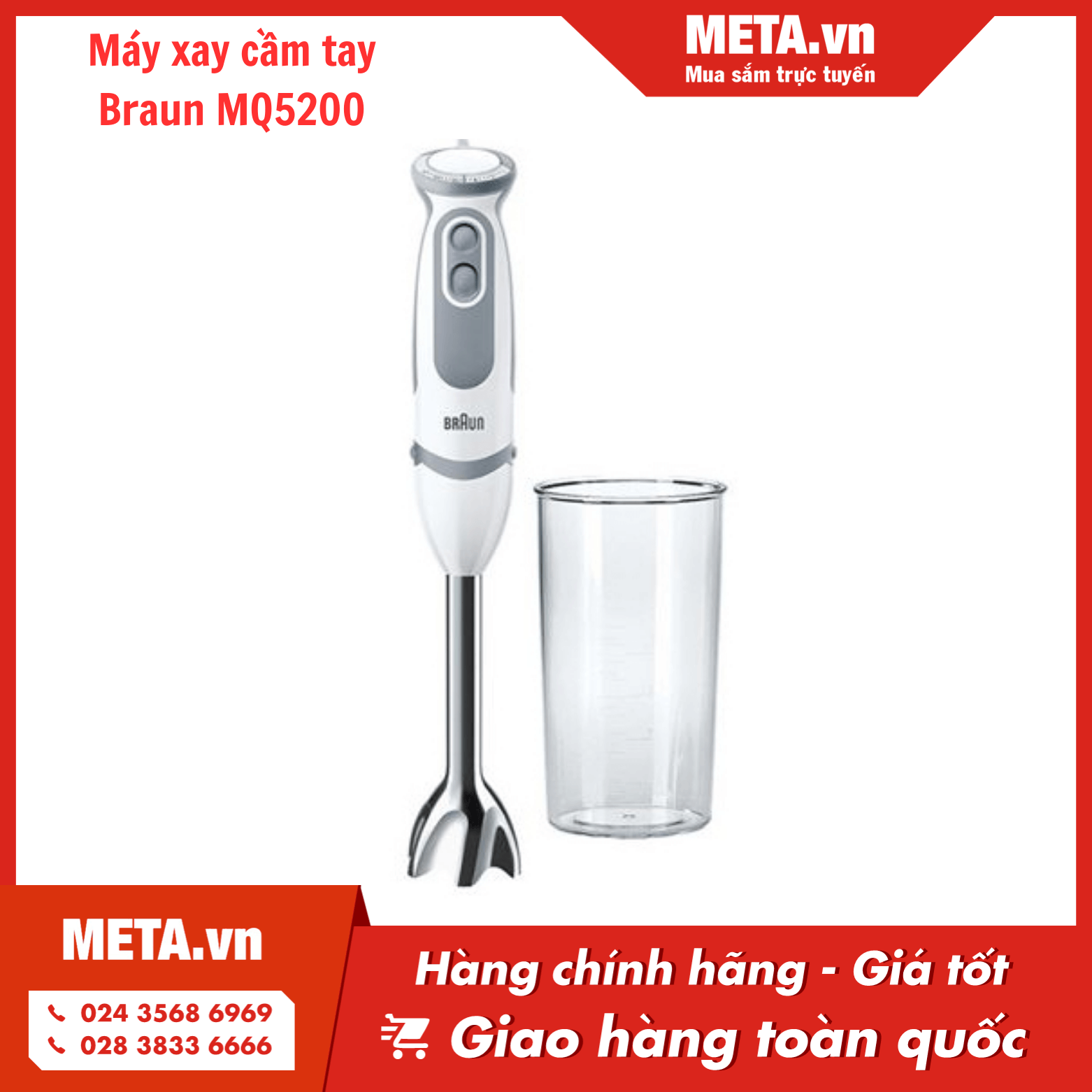 Máy xay cầm tay Braun MQ5200