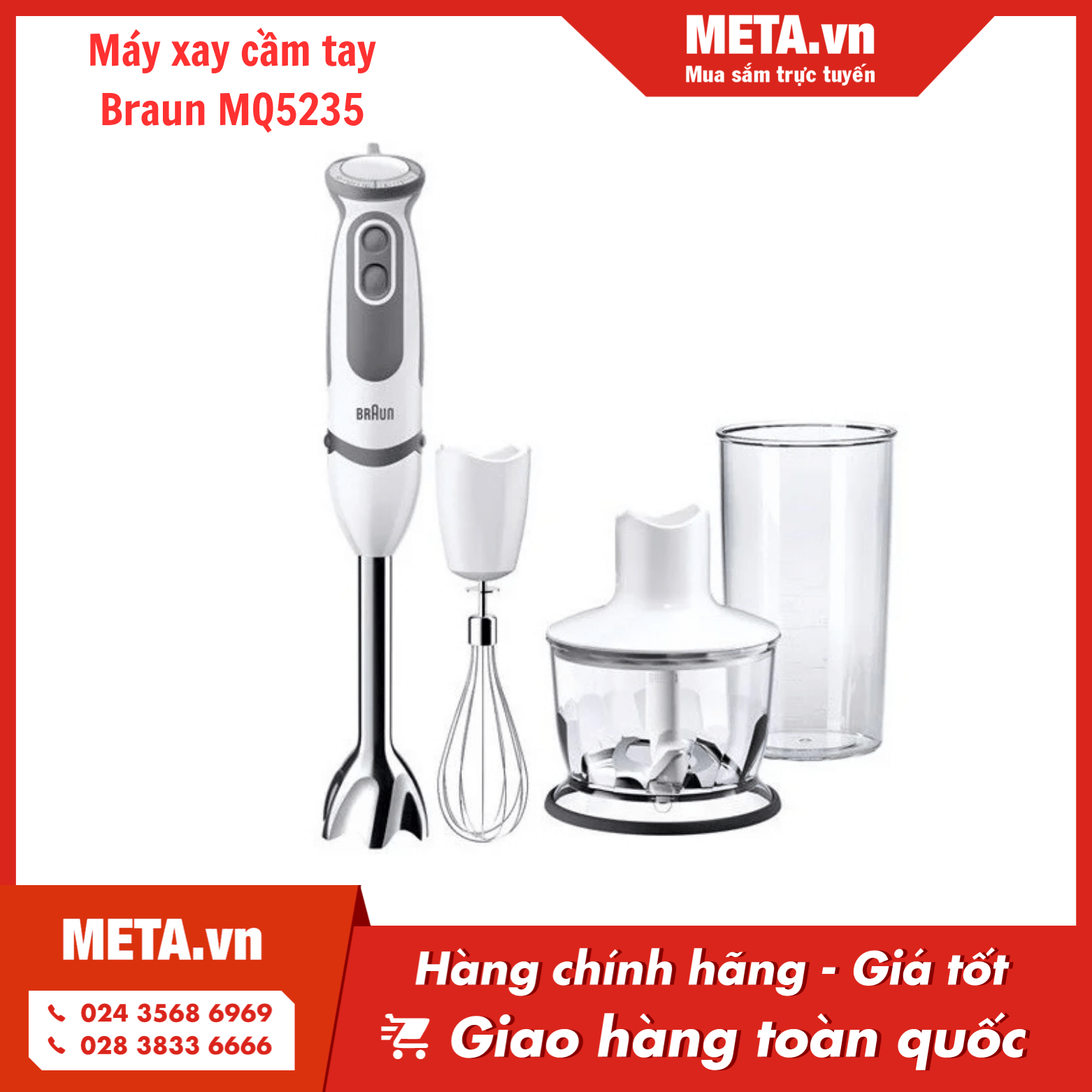 Máy xay cầm tay Braun MQ5235