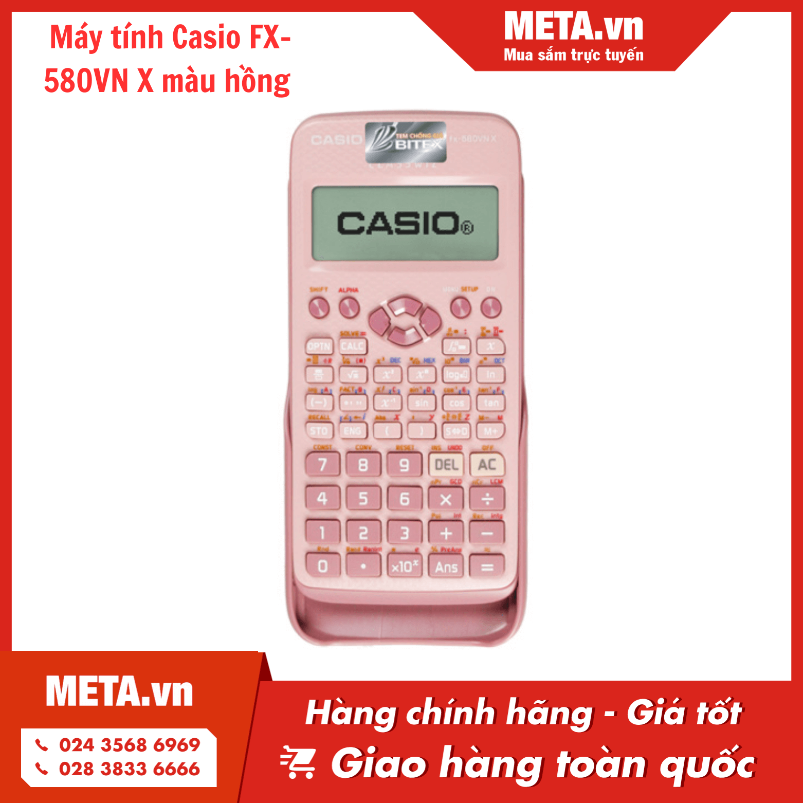 Máy tính khoa học Casio FX-580VN X