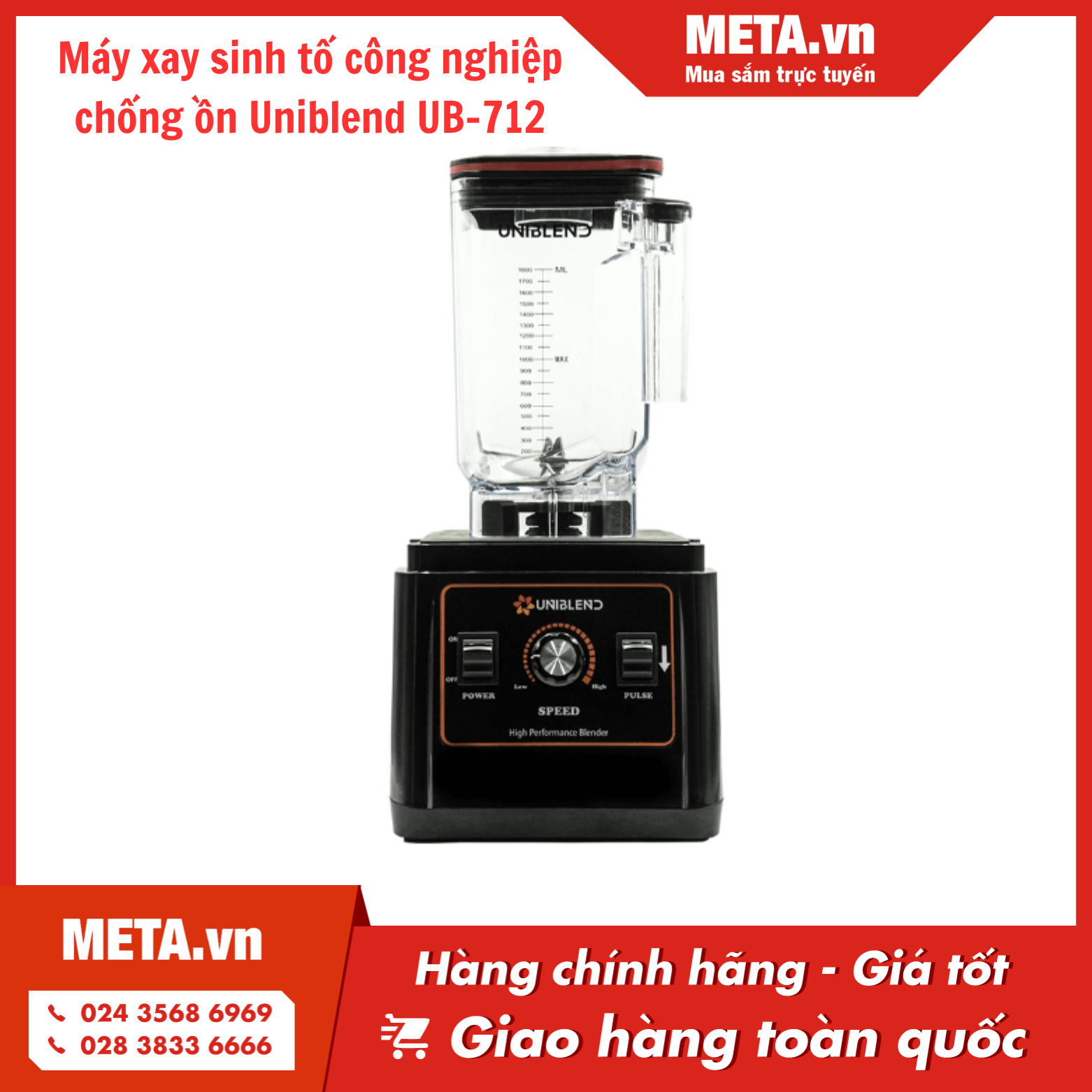 Máy xay sinh tố công nghiệp Uniblend UB-712