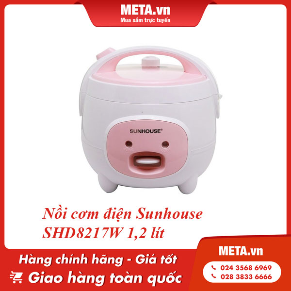Nồi cơm điện Sunhouse SHD8217W 1,2 lít