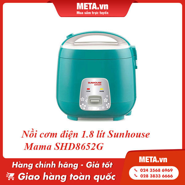 Nồi cơm điện 1,8 lít Sunhouse Mama SHD8652G