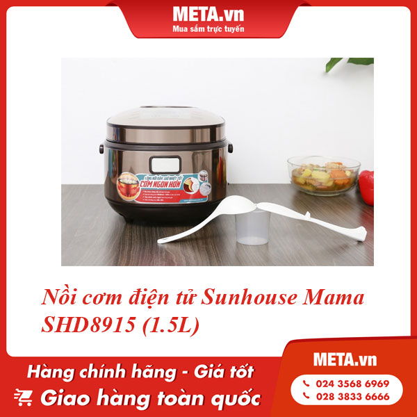 Nồi cơm điện tử Sunhouse Mama SHD8915