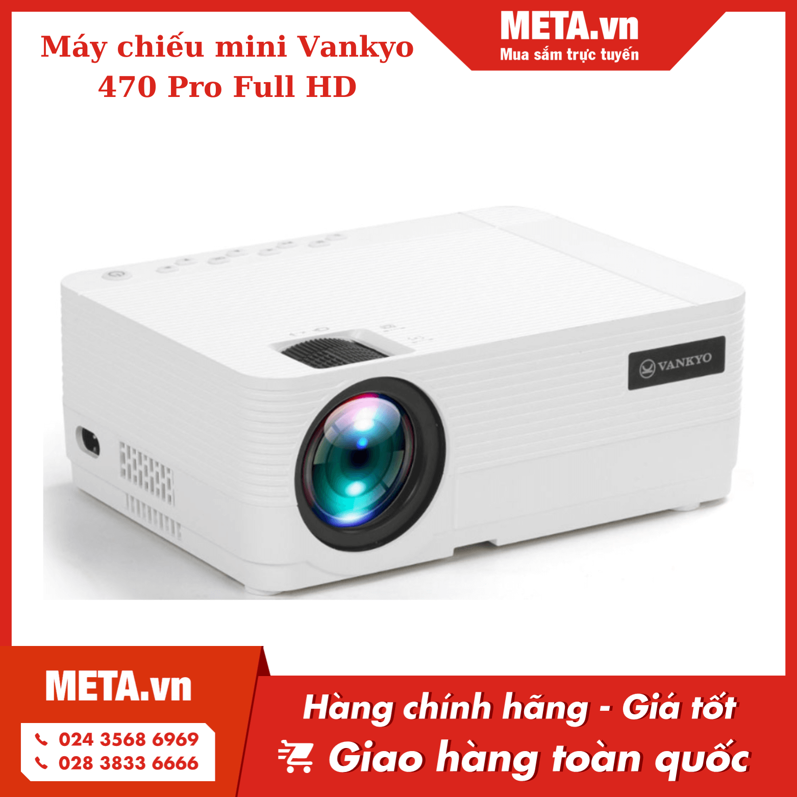 Máy chiếu mini Vankyo 470 Pro Full HD