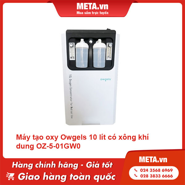 Máy tạo oxy Owgels 10 lít có xông khí dung OZ-5-01GW0