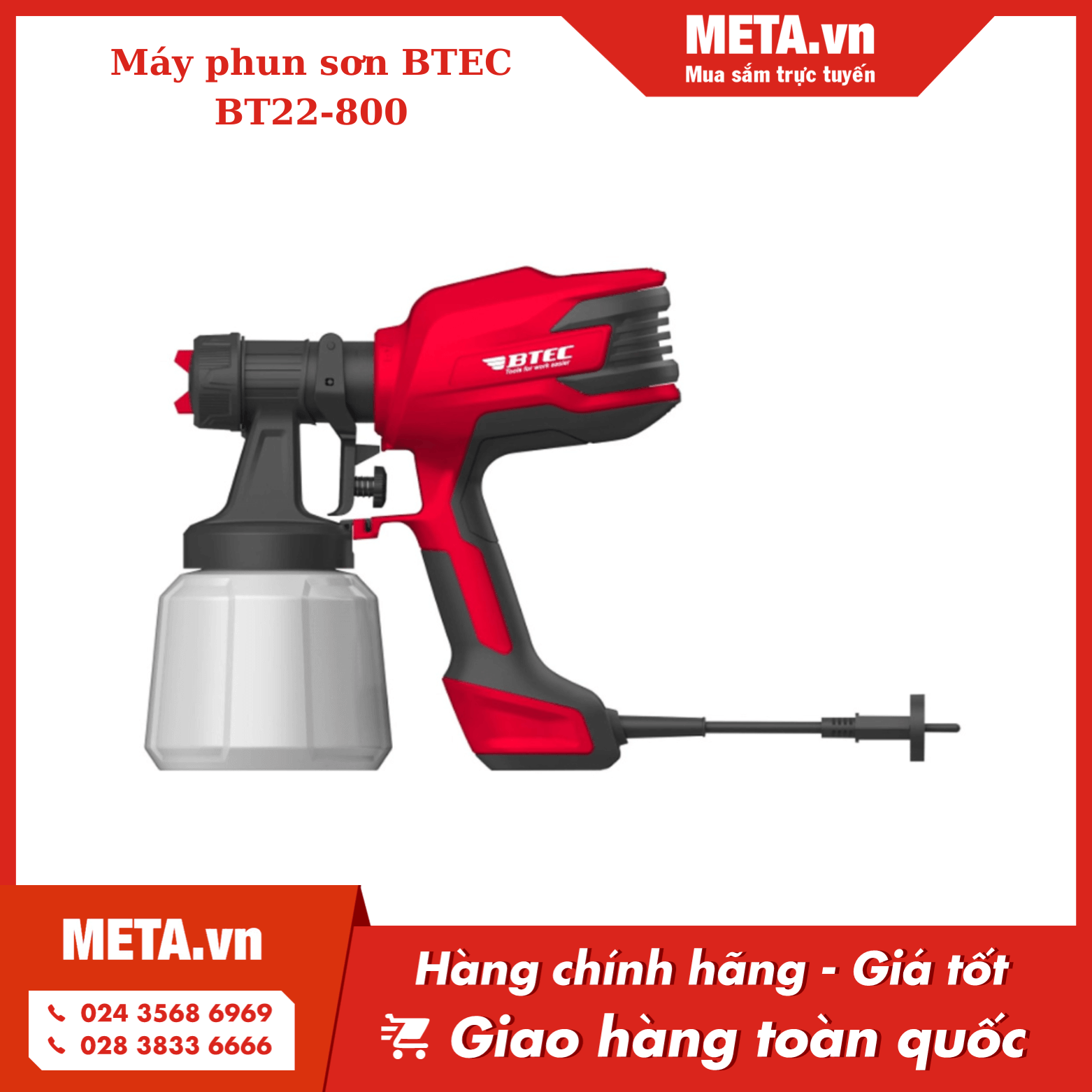Máy phun sơn BTEC BT22-800
