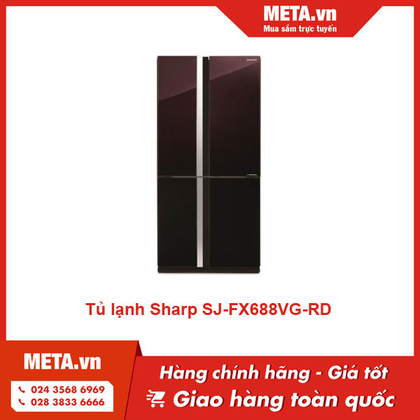 Tủ lạnh Sharp SJ-FX688VG