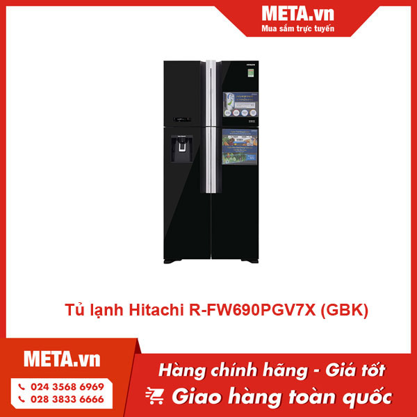 Tủ lạnh Hitachi R-FW690PGV7X (GBK)