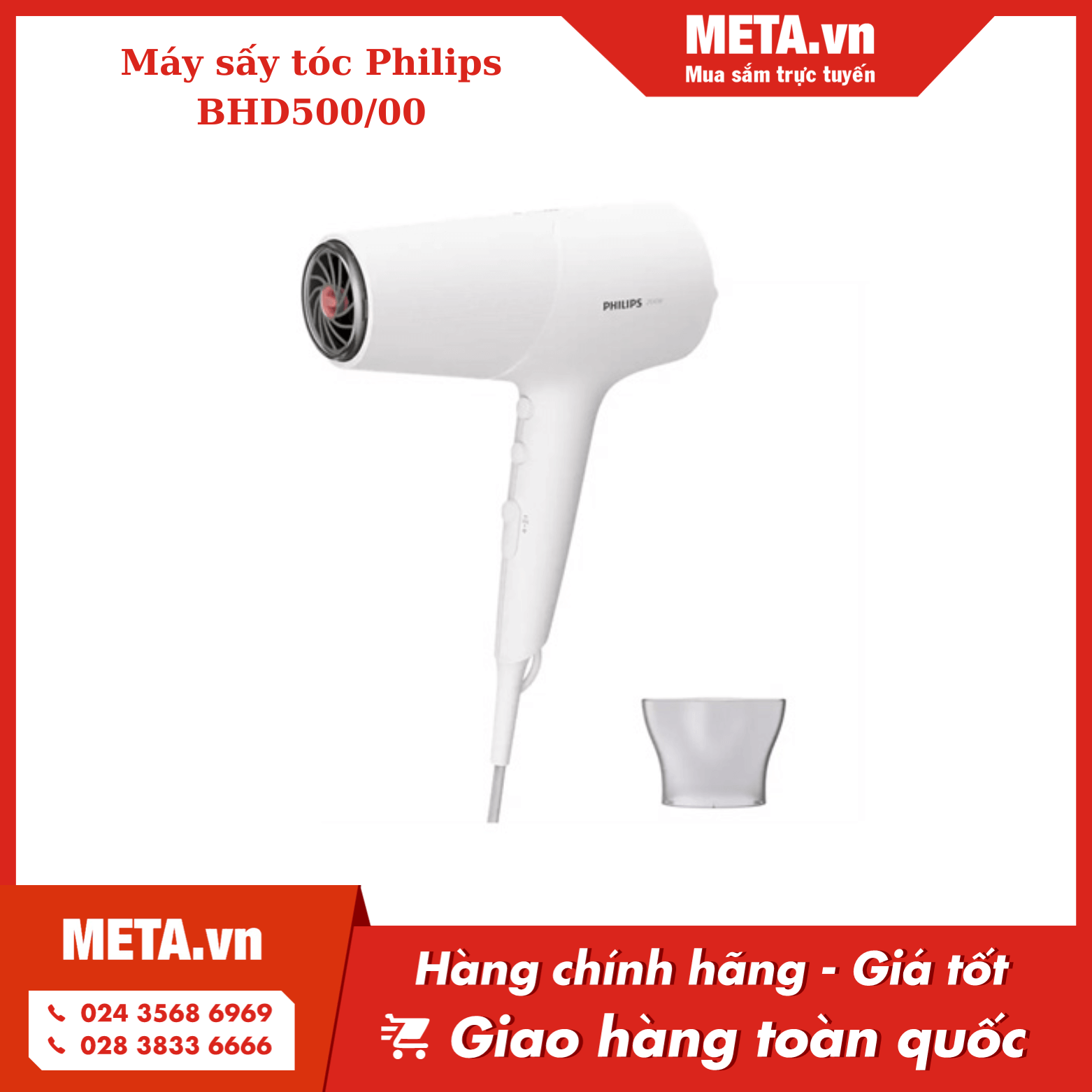 Máy sấy tóc Philips BHD500/00