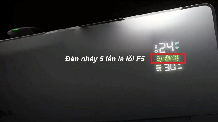 Lỗi F5 máy lạnh LG là lỗi gì?