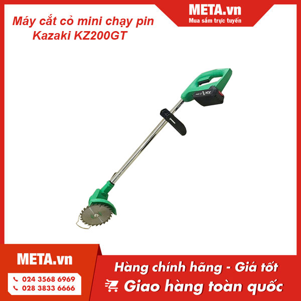 máy cắt cỏ mini chạy pin Kazaki KZ200GT