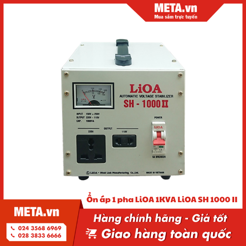 Ổn áp 1 pha Lioa 1KVA Lioa SH 1000 II