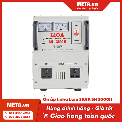 Ổn áp 1 pha Lioa 3KVA SH 3000II