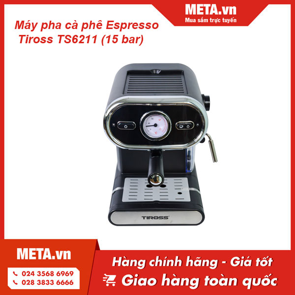 Máy pha cà phê Espresso Tiross TS6211 (15 bar)