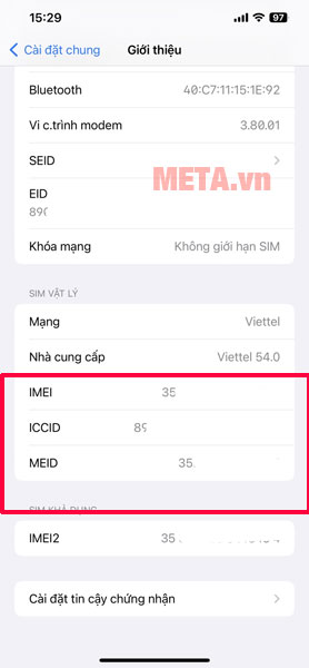 Cách kiểm tra số seri iPhone, iPad trong phần Cài đặt