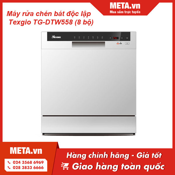 Máy rửa chén mini 8 bộ Texgio TG-DTW558
