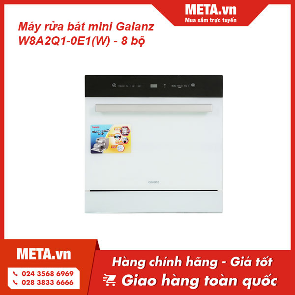 Máy rửa bát mini 8 bộ Galanz W8A2Q1-0E1(W)