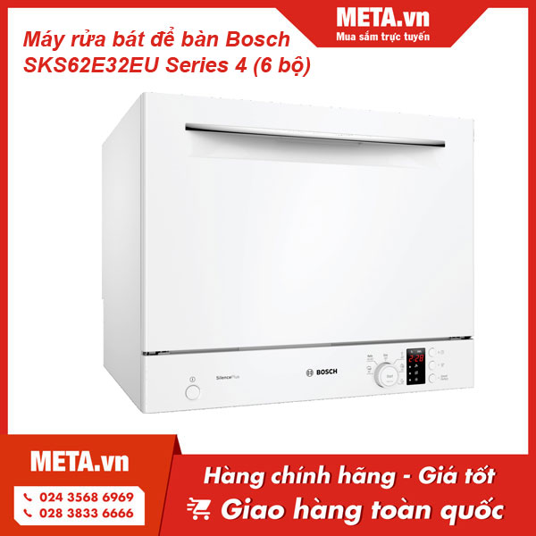 Máy rửa bát mini 6 bộ Bosch SKS62E32EU Series 4