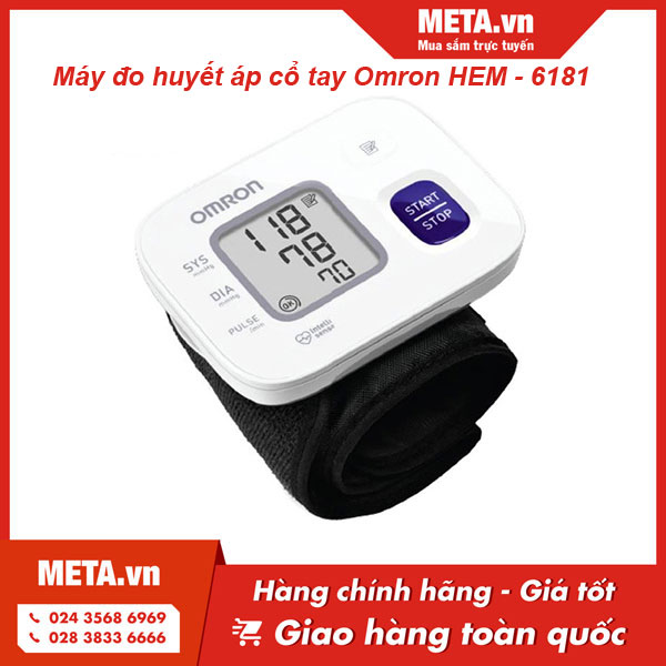 Máy đo huyết áp cổ tay Omron HEM-6181