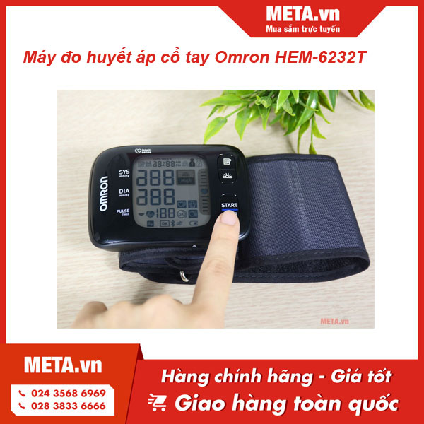 Máy đo huyết áp cổ tay Omron HEM-6232T