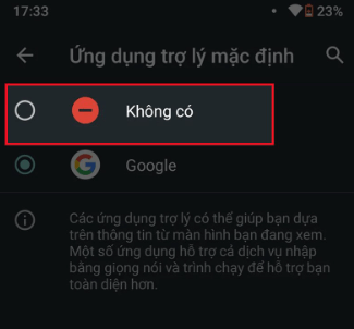 Chọn mục Thiết bị