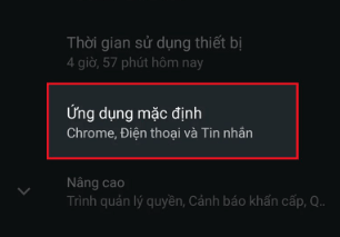 bạn chọn tiếp Ứng dụng trợ lý