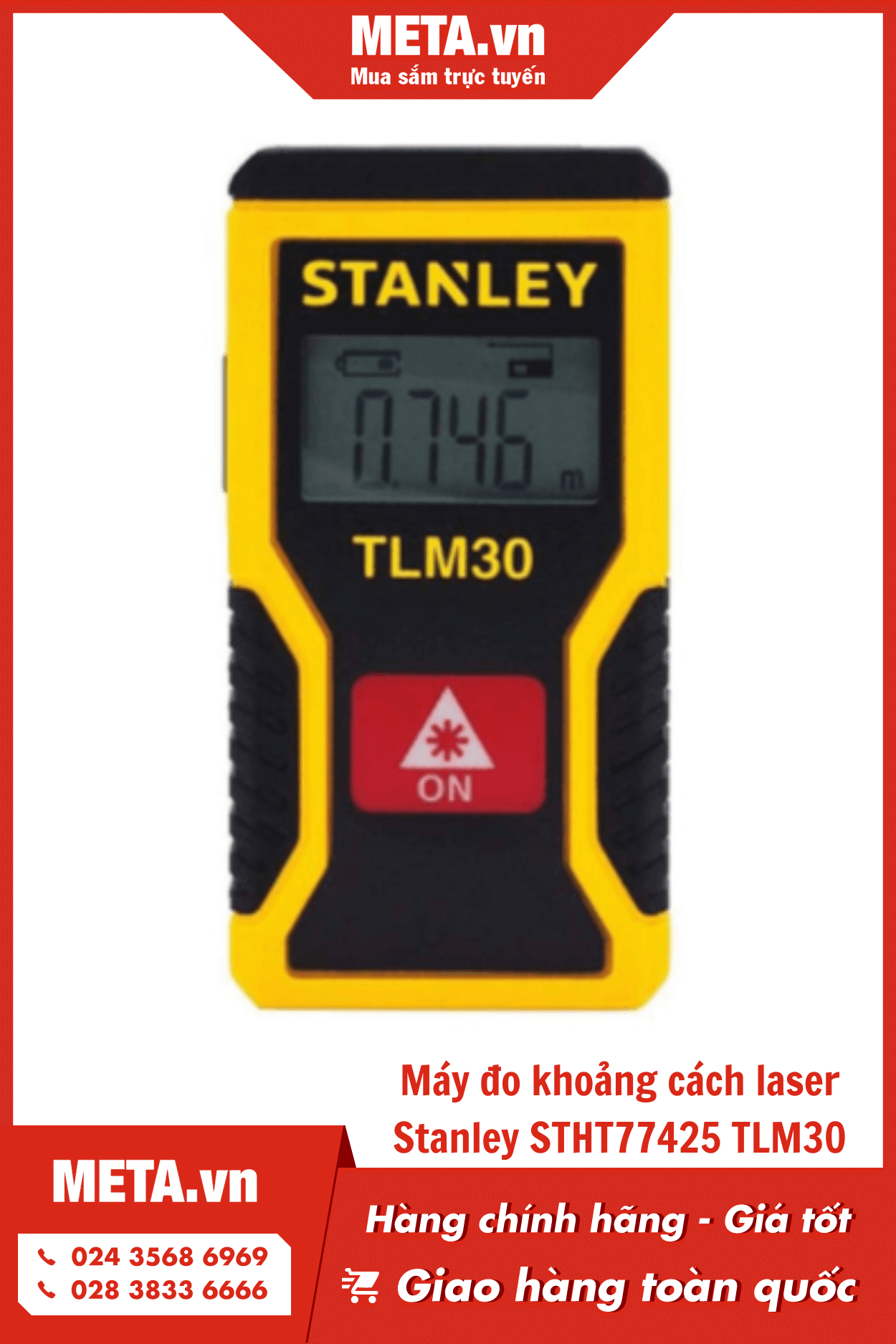 Máy đo khoảng cách laser Stanley STHT77425 TLM30 (9m)