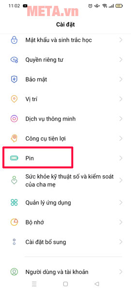 Tắt chế độ nguồn điện thấp