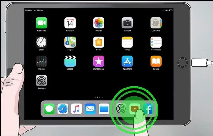 Cách kết nối iPad với tivi qua YouTube