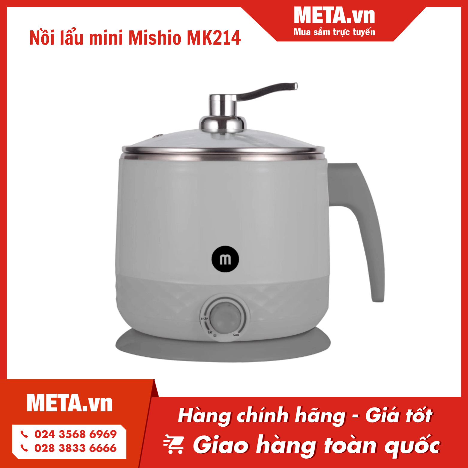 Nồi lẩu mini Mishio MK214