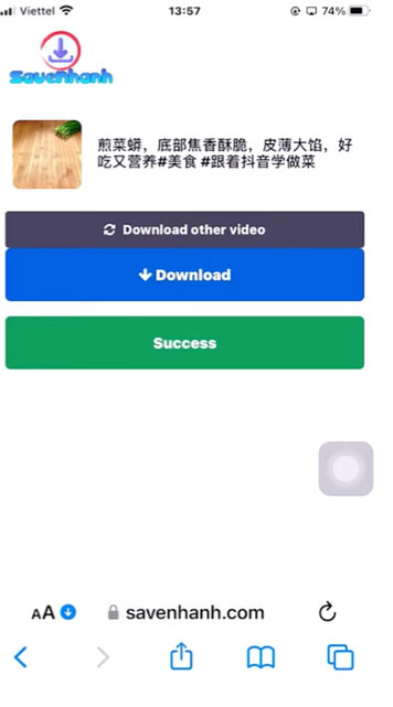 thoai - Tải video TikTok Trung Quốc không logo về điện thoại đơn giản Tai-video-tiktok-trung-quoc-khong-logo-4