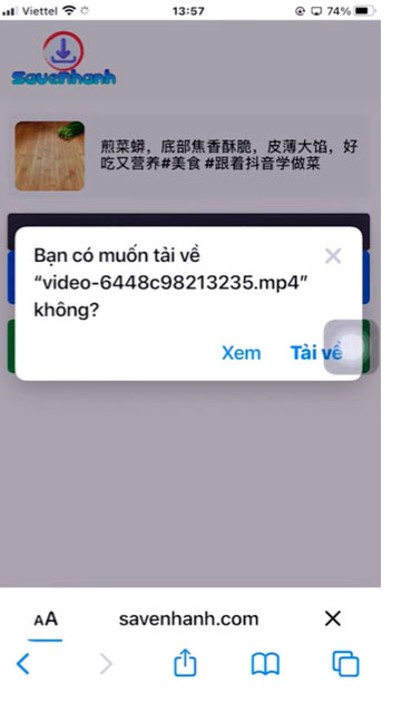 thoai - Tải video TikTok Trung Quốc không logo về điện thoại đơn giản Tai-video-tiktok-trung-quoc-khong-logo-5