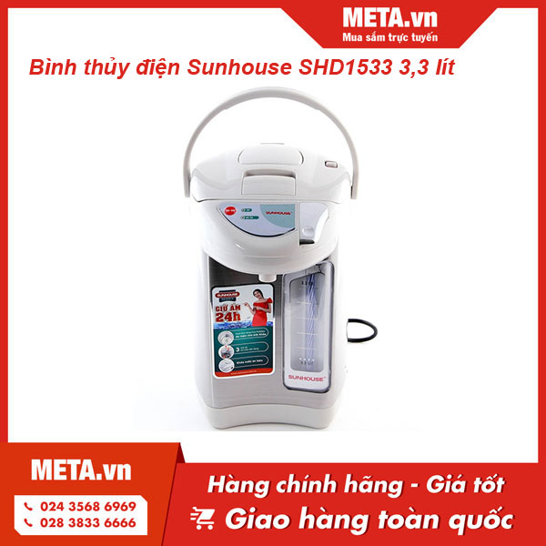 Bình thủy điện Sunhouse SHD1533 3,3 lít