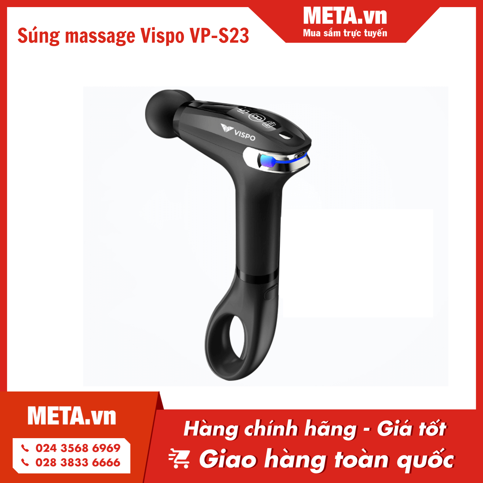Súng massage cầm tay Vispo VP-S23