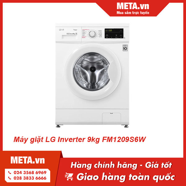 máy giặt LG Inverter 9kg FM1209S6W