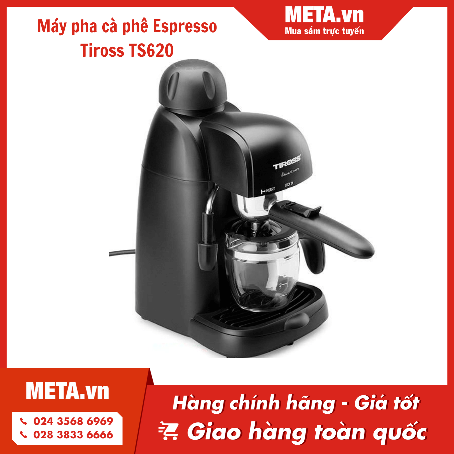 Máy pha cà phê Espresso Tiross TS620