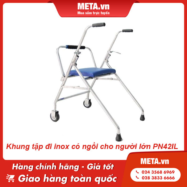 Khung tập đi có bánh xe cho người lớn PN42IL
