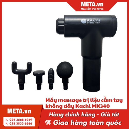 Máy massage trị liệu cầm tay không dây Kachi MK340